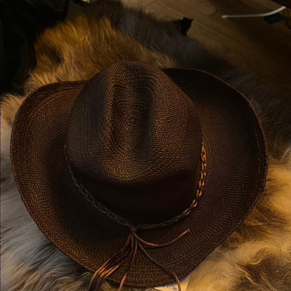 Brown Braided Women's Hat
